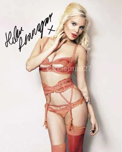 Helen Flanagan Actress & Glamour Babe Hand Signed Autographed 8x10" Photo