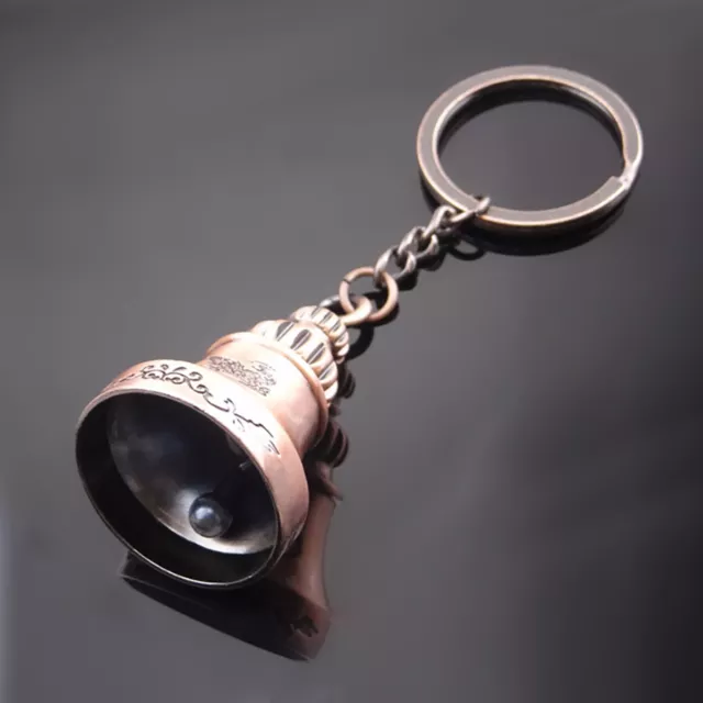 Keychain Lanyard Retro Bell Shape Bell Keychain Decoration Zinc Alloy
