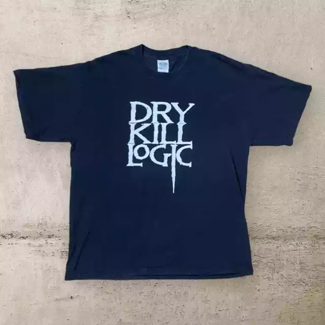 Vintage Dry Kill Logic Heavy Metal Band T Shirt Tee 90s Size XL