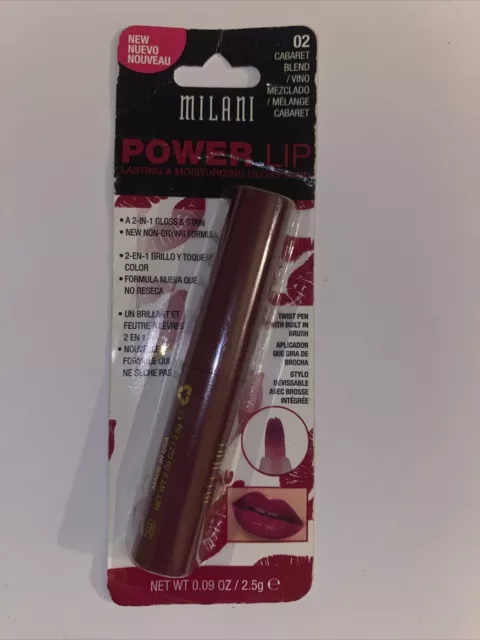 Cabaret Milani Power brillo duradero e hidratante mancha labial 02