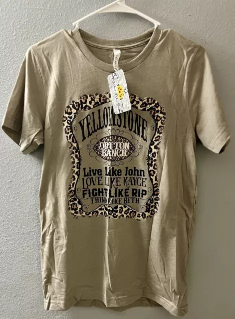 Women’s Small Graphic Tee Yellowstone Dutton Ranch New W/Tags Think Like Beth