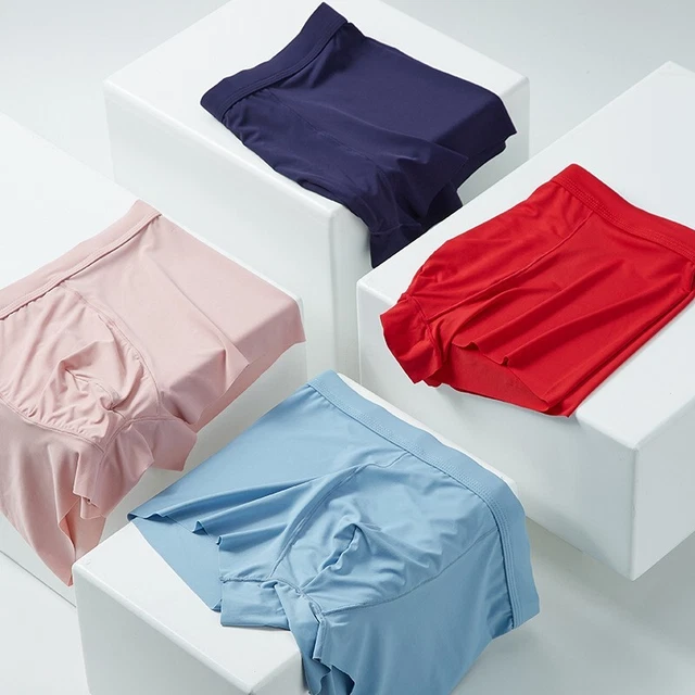 Male Knickers Men's Panties Pouch Seamless Convex Large Loose Silk Size
