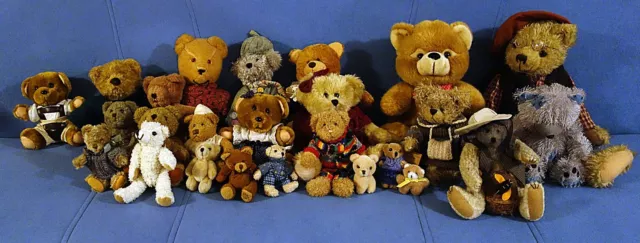 Liebevolle, schöne Teddybären-Sammlung - 25 St. - sehr gut erhalten