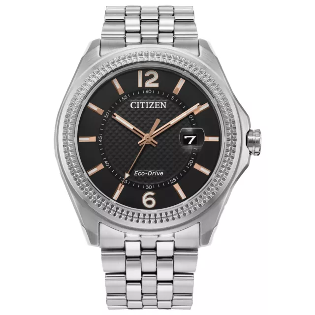 Citizen Corso Eco-Drive Men's Silver Calendar Watch 42MM AW1740-54H