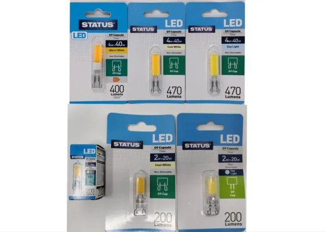 2w/4w LED G9 Capsule Light Bulb Lamp 1 2 4 10 Bulbs 20w/40w Warm/Cool/Daylight