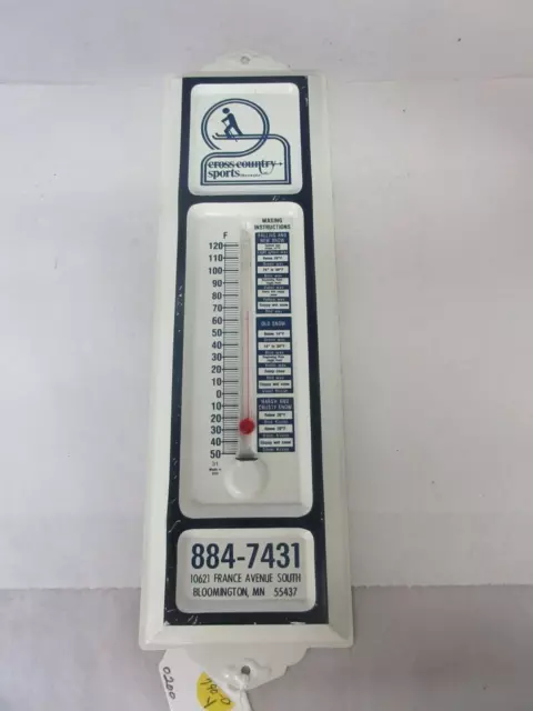 Vintage Advertising Cross Country Spopts    Metal Store Thermometer 790-D