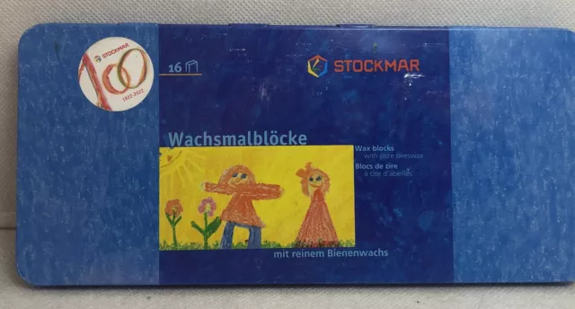 P054 - STOCKMAR - Wachsmalblöcke - 16 Farben - NEU