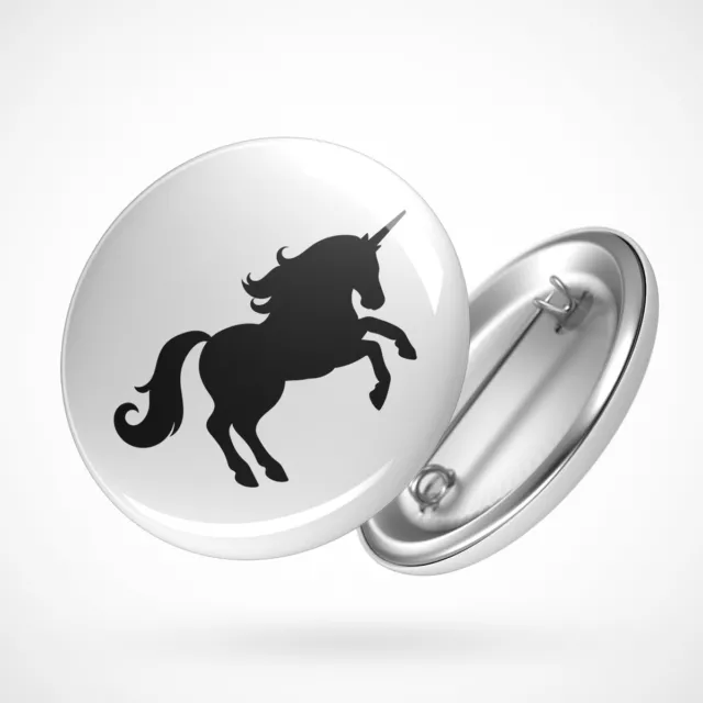 Button Einhorn Silhouette Anstecker Pin Geschenk Idee Souvenir Geburtstag Weihna