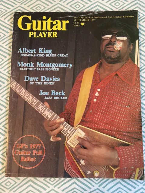 1977 September Guitar Player - Vintage Magazine - Albert King (boxg)