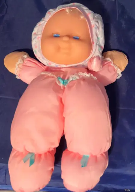Fisher Price Puffalump Kids Baby Doll Pink Snuggle Plush Stuffed 1991 No Light