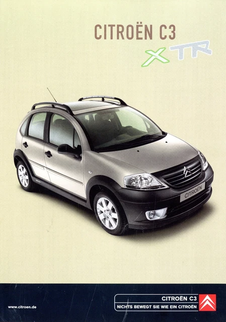 Citroën C3 X TR Prospekt 2007 D brochure catalog catalogue prospectus Katalog
