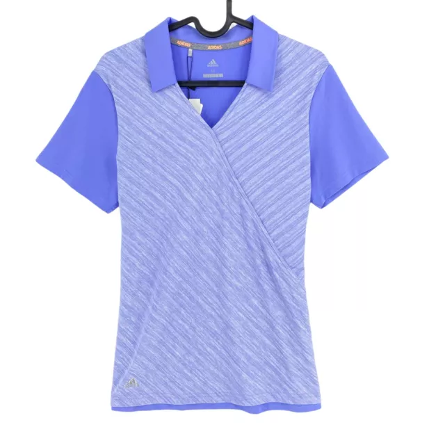 Adidas Golf Violeta Novedad Polo de Manga Corta Talla M