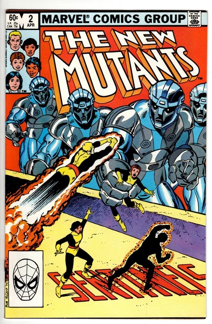 New Mutants #2 Nm 9.4 1983 Marvel Comics Chris Claremont Sentinels
