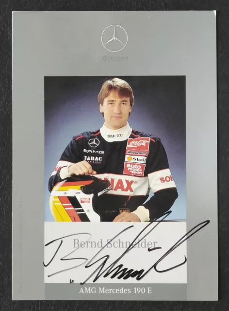 3233 Bernd Schneider Motorsport AMG Mercedes Autogrammkarte original signiert