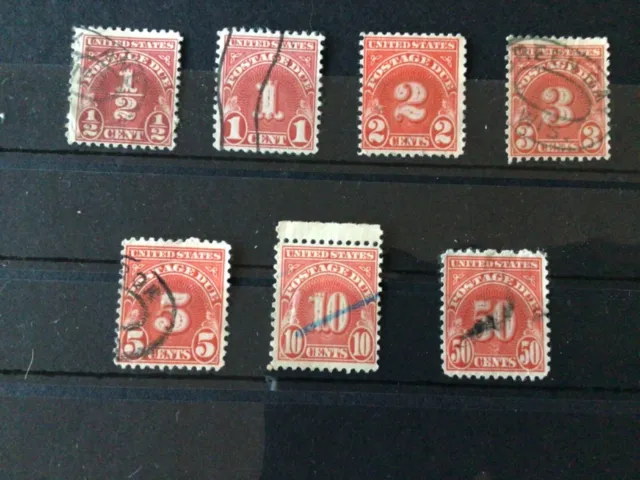 Uunited States postage due used  stamps   Ref A4722