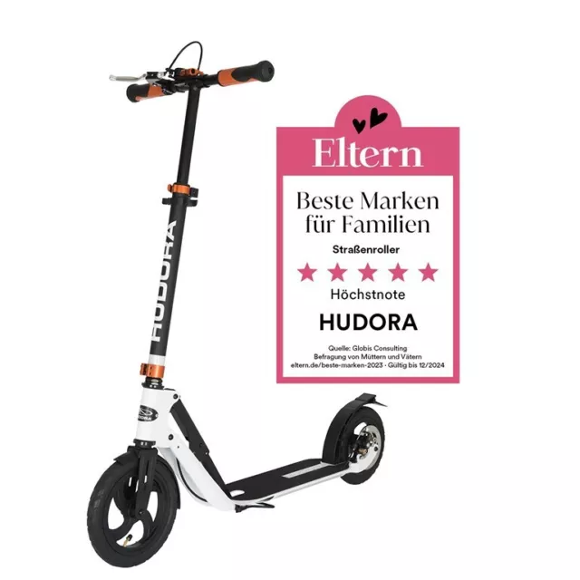 HUDORA BigWheel Air 230 Dual Brake Scooter Tretroller Cityroller Luftreifen