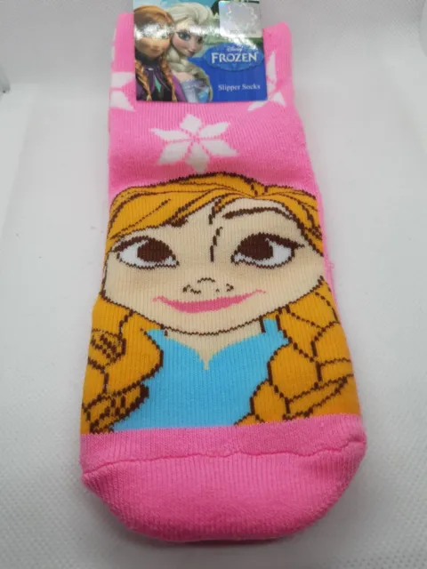 Disney Frozen Pink Elsa Super Soft Slipper Socks Size UK 12 - 2 1/2