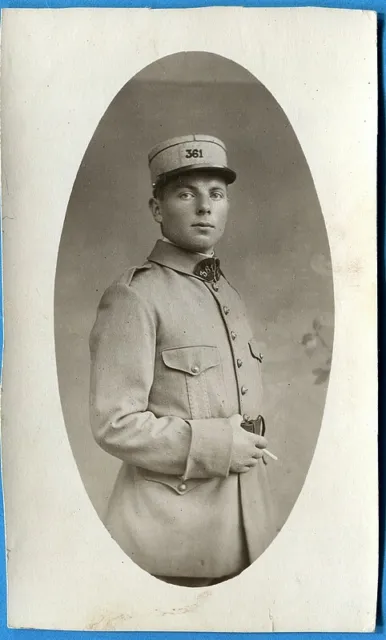CPA Photo : Soldat du 361° Régiment d'Infanterie / Guerre 14-18