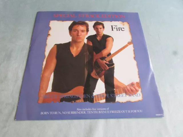 Bruce Springsteen 'Fire' Special 5-Track Edition12" Vinyl Single mit P/S. EX.