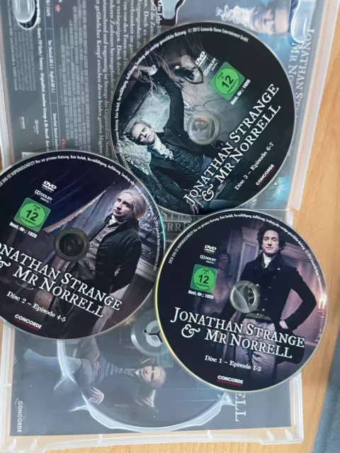 JONATHAN STRANGE & MR NORRELL - DAS MÖRDERISCHE DUELL DER MAGIER auf 3 DVDs 2