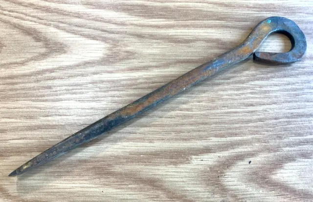 New Iron Antique Wrought Iron Blacksmith made Screwdriver Or Pin 9 1/2"