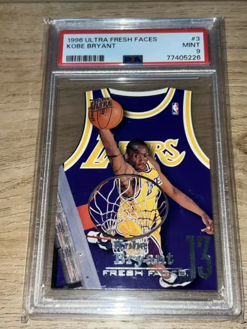 Kobe Bryant 1996 Ultra Fresh Faces Insert Rookie RC PSA 9