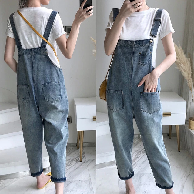 Salopette Femme Shorts En Denim Skinny - Zip, Poches, Bleu Foncé, Neuf Avec Étiquettes