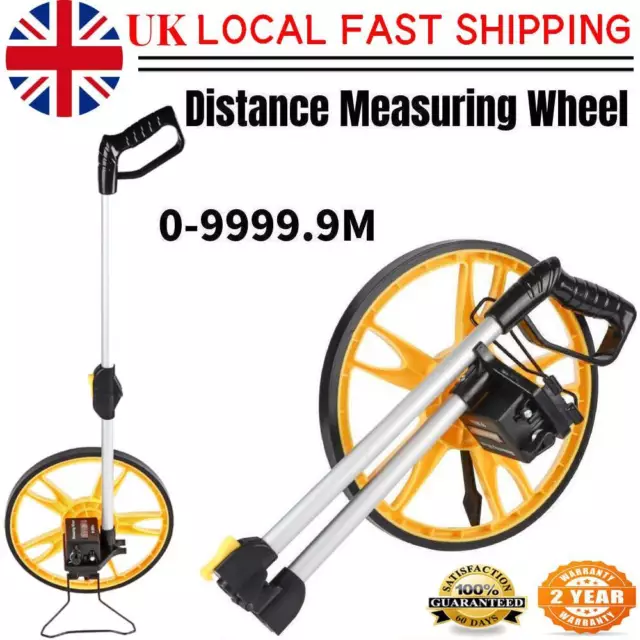 10KM Measure Distance Measuring Wheel Tape Meter Land Trundle Walking Surveyor