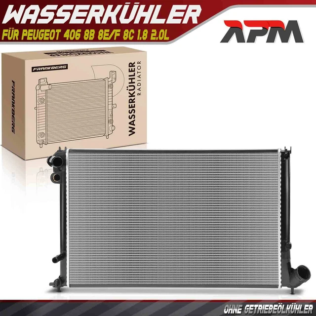 Radiateur Moteur Eau Pour Peugeot 206 CC Et 206 Bicorps (SANS Climatisation) - Compatible Références Origine 133324, 133037 - 8