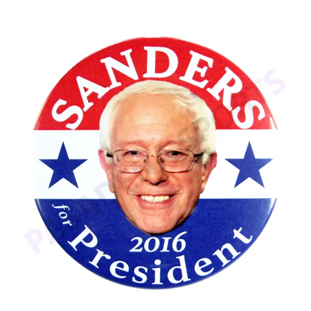 2016 BERNIE SANDERS for PRESIDENT 3" CAMPAIGN BUTTON, bsds106
