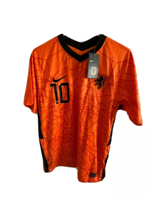 Nike EURO 2021 Holland Netherland jersey Size L Depay 歐洲國家盃荷蘭球衣迪比, 男裝,  運動服裝- Carousell