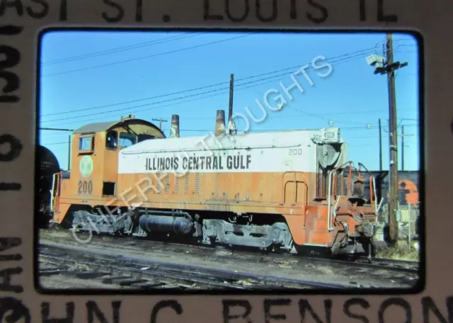 Original  '81 Kodachrome Slide ICG Illinois Central Gulf 200 SW7        37R40
