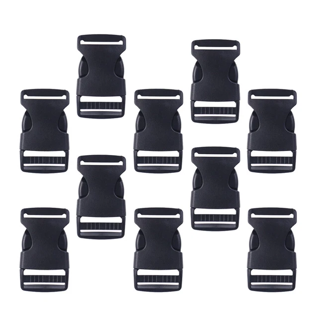 10 Pcs Plastic Webbing Buckle Quick Release Buckle Plastic Buckle