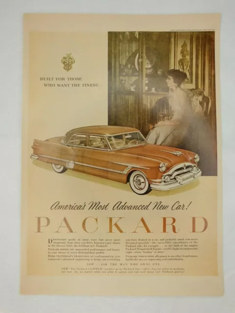 Packard Service Motor Classic Car Man Cave Vintage Advertisement Magazine Page