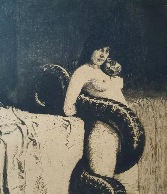 The sensuality : Franz von Stuck : 1889 : Archival Quality Art Print