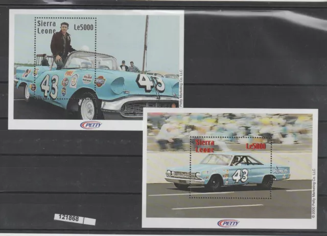 Sierra Leone 2000 Sport Auto Stok-Car Richard Petty  2 Bf  Mnh Mf121868