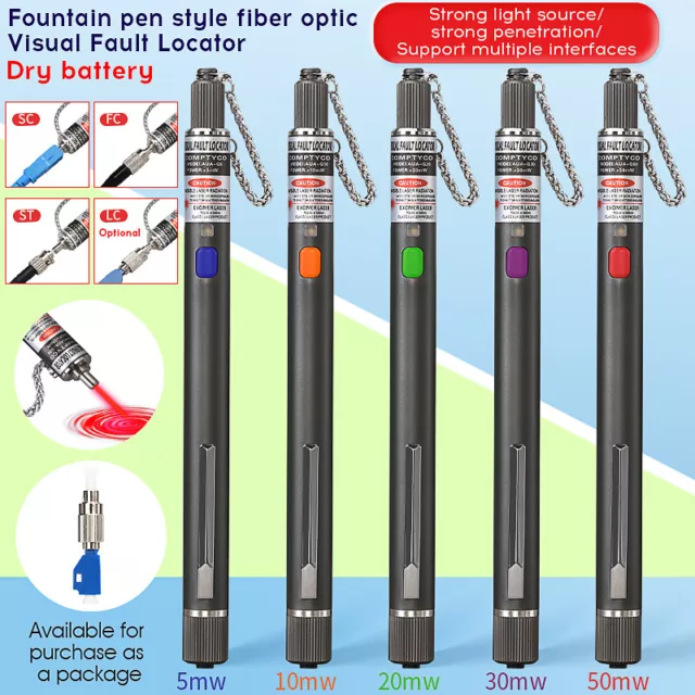 COMPTYCO 10KM Visual Fault Locator Fiber Optic Laser Cable Tester Test Equipment