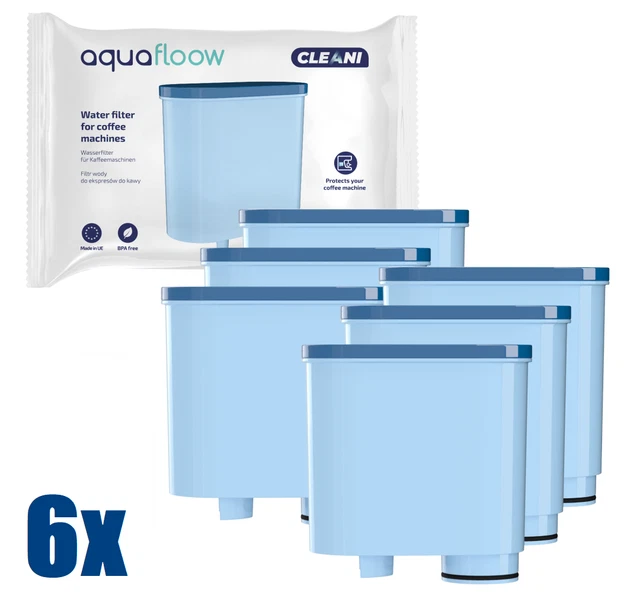 6x CA6903 Filtre compatible avec Machine à Café Série Saeco Philips AquaClean