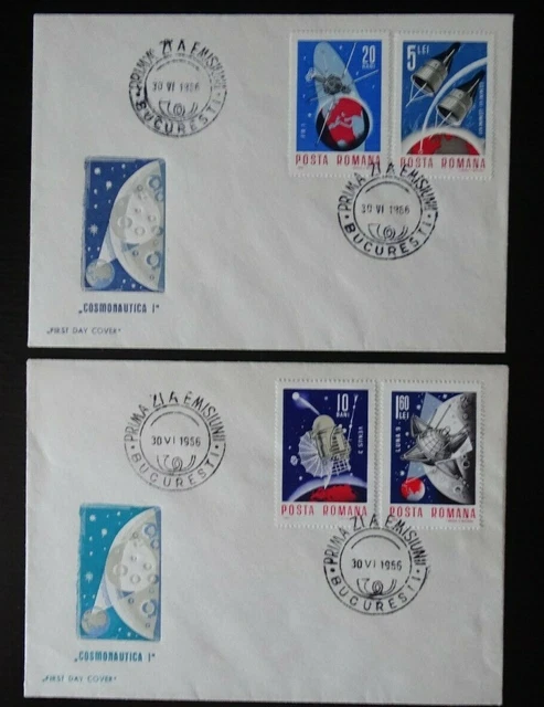 Rumänien FDC , Mi 2509-2512 , Weltraum