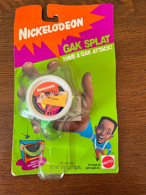 RARE VINTAGE NICKELODEON Gak Splat Mattel 1992 Vert Slime Neuf Scellé ...