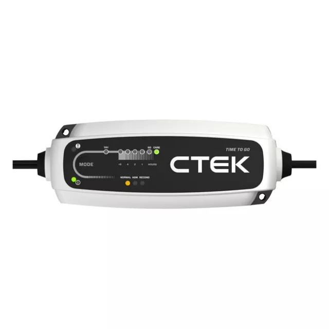 CT5 Time Ttoo Go CTEK, Chargeur Voiture, 7 Voyants LED, Total Sécurité 5.0A 12V