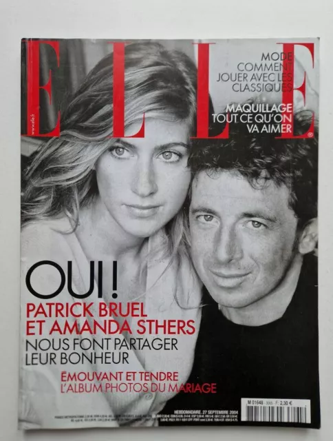 Magazine mode fashion ELLE french #3065 septembre 2004 Patrick Bruel