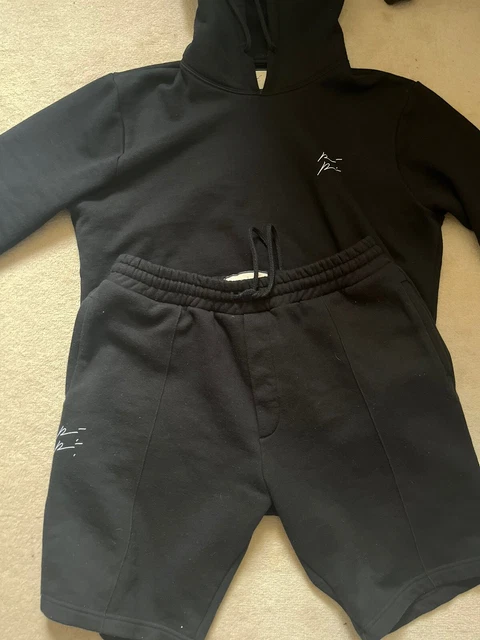 PREVU TRACKSUIT BLACK Twin Set Small Top medium Bottoms 50.00