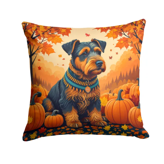 Airedale Terrier Fall Fabric Decorative Pillow DAC1003PW1414