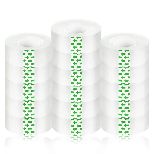 Clear Transparent Tape Rolls 3/4" x 1000" Dispenser Refill 16 Tape Rolls Scotch.