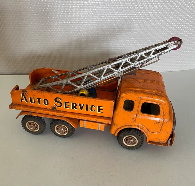 Camion De Service Auto Joustra – Jouet Ancien En Tôle (occasion)
