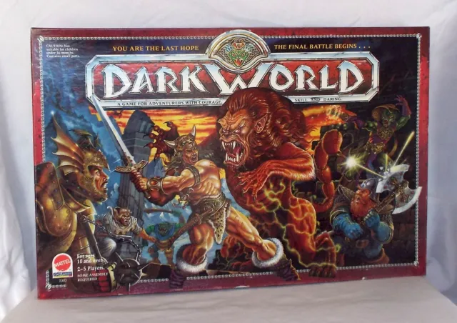 2002 Mattel DARK WORLD Fantasy Adventure RPG Board Game 100% Complete