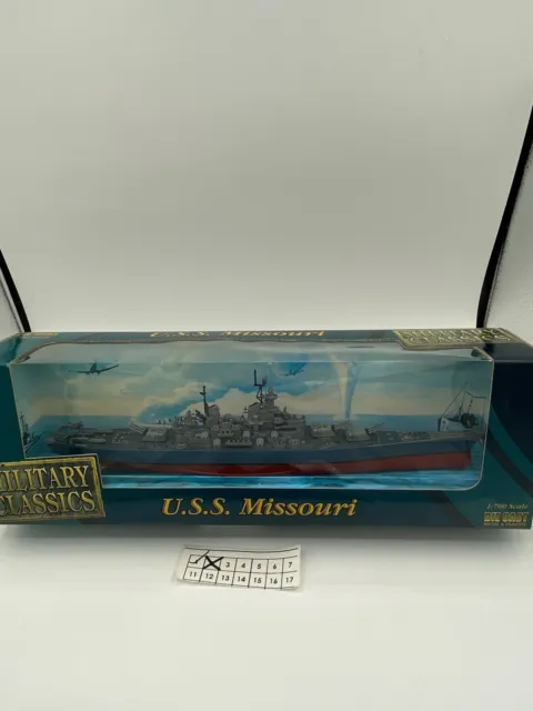 NIB Military Classics Diecast 1:700 scale U.S.S Missouri BB-63-READ DESCRIPTION
