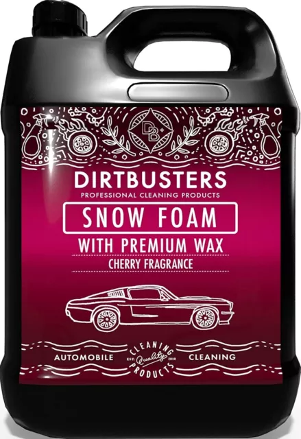 Dirtbusters Kirschschneeschaum Shampoo Hochglanz Autowäsche und Wachs 5L