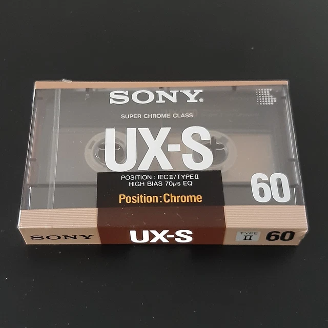 4 cassettes audio SONY UX-S CHROME 60 / Neuves vierges / de